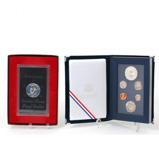 1990-u-s-mint-prestige-proof-set-and-1971-s-proof-dollar