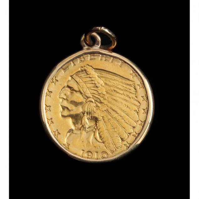 mounted-1910-indian-2-50-gold-quarter-eagle