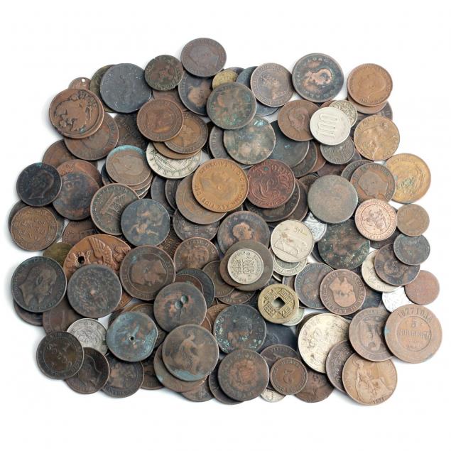 nearly-four-pounds-of-world-coins-18th-century-wwii-era