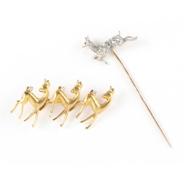 two-diamond-set-deer-motif-jewelry-items