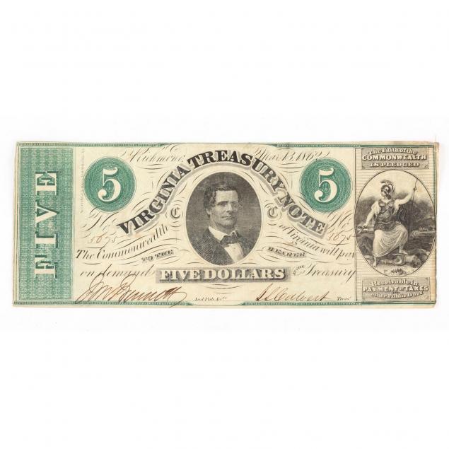 5-virginia-treasury-note-march-13-1862