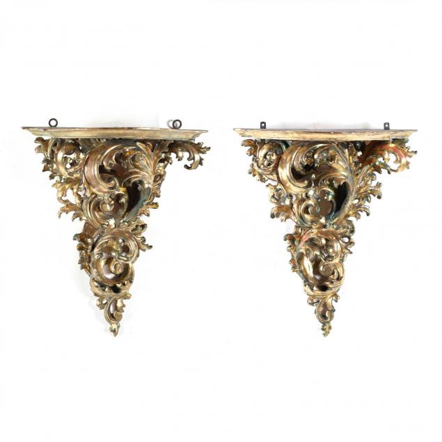 pair-of-italian-rococo-revival-gilt-wall-brackets