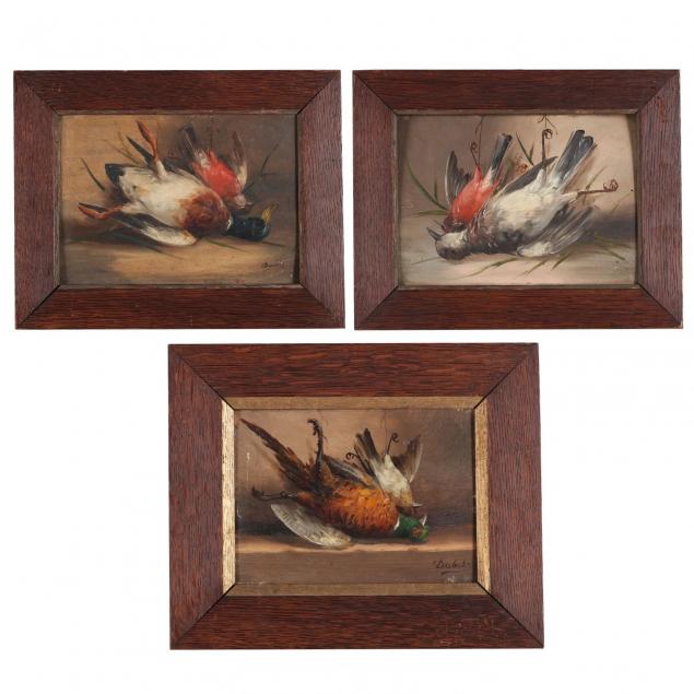 three-antique-still-life-paintings-with-game