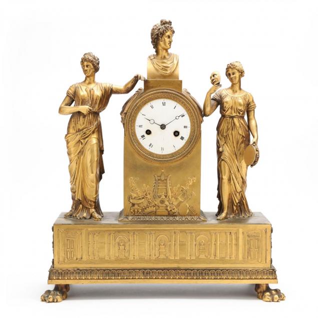 large-french-figural-mantel-clock