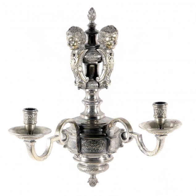 renaissance-style-silverplate-wall-sconce