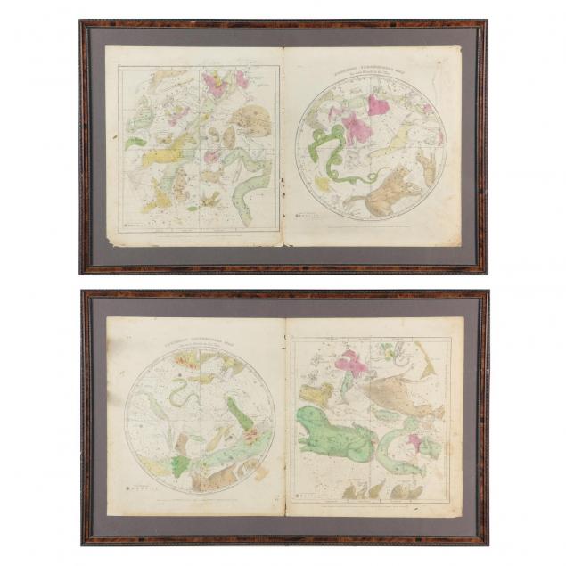 framed-huntington-maps-of-the-constellations