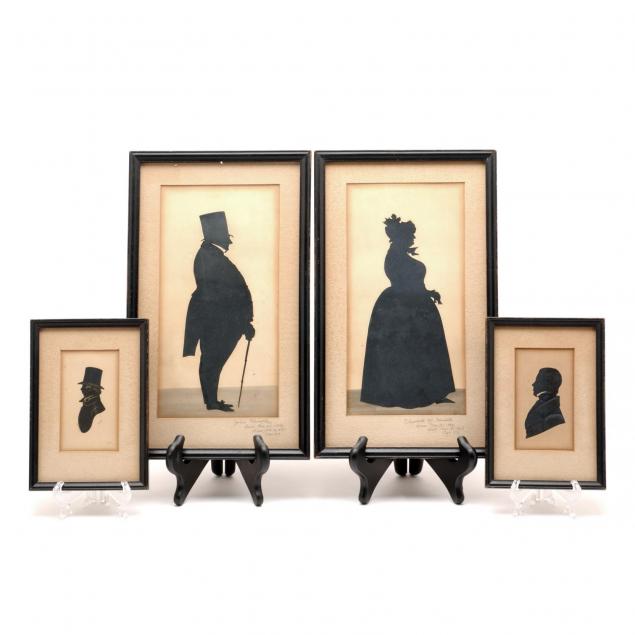 four-silhouettes-of-19th-century-subjects