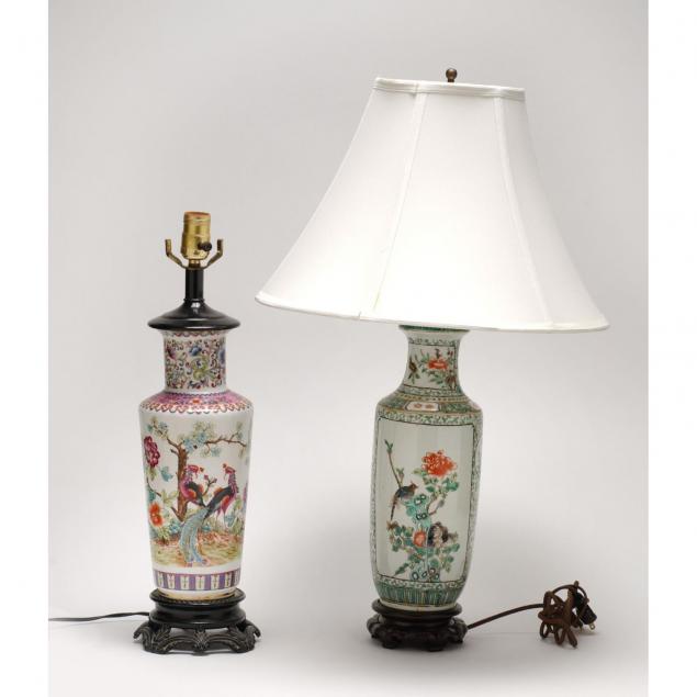 two-chinese-jars-converted-to-table-lamps