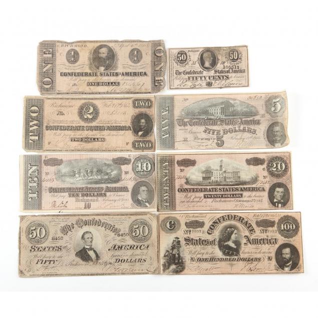 denomination-set-of-eight-confederate-notes