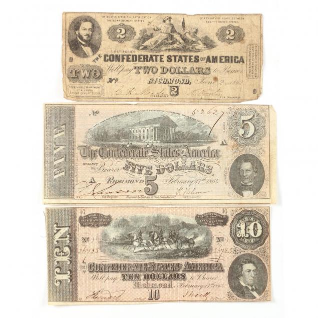 three-confederate-notes