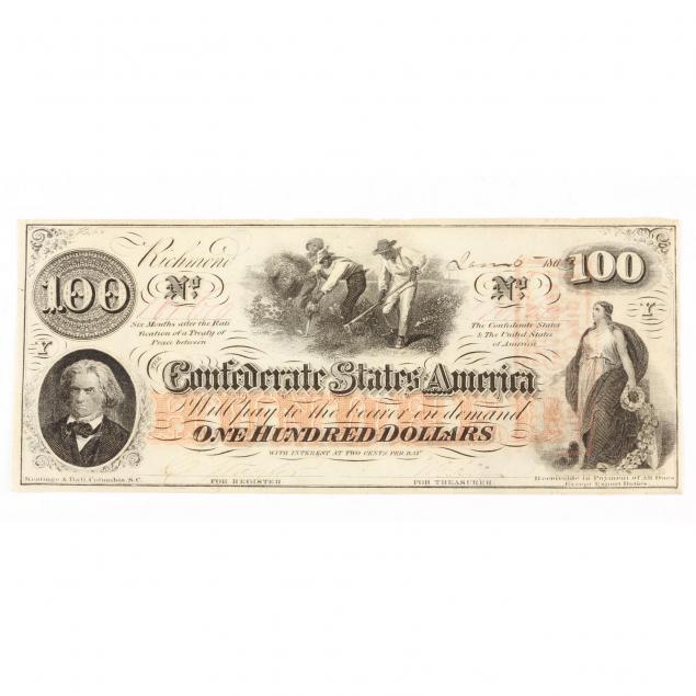 confederate-100-note-t-41-richmond-january-6-1863