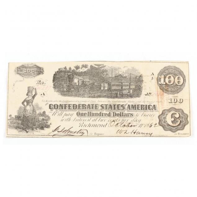 confederate-100-note-t-40-richmond-october-11-1862