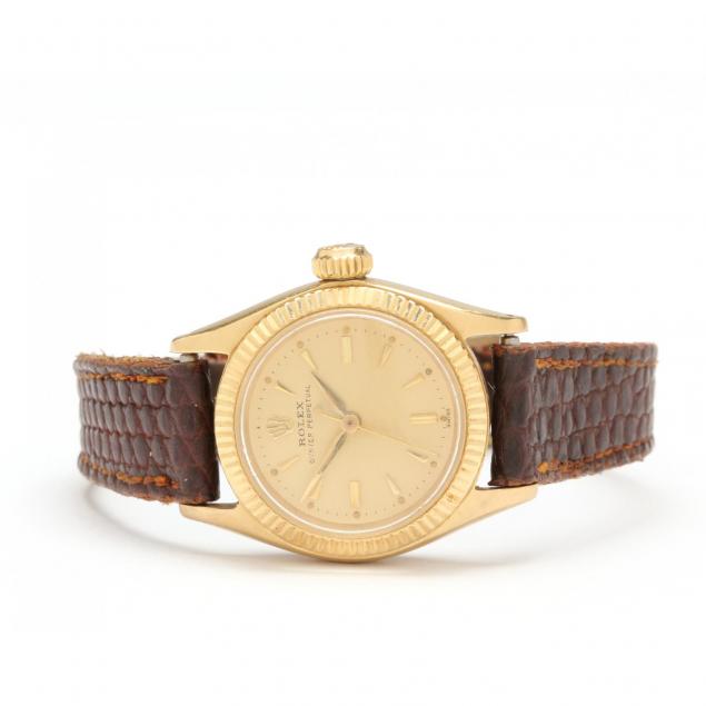 lady-s-18kt-oyster-perpetual-watch-rolex