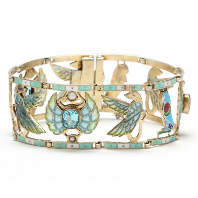 art-nouveau-sterling-and-gilt-bracelet