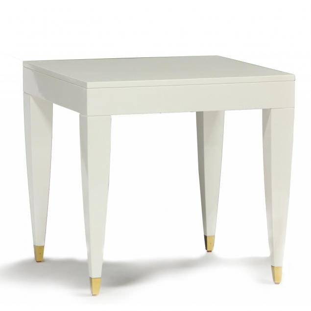 modernist-white-lacquer-occasional-table