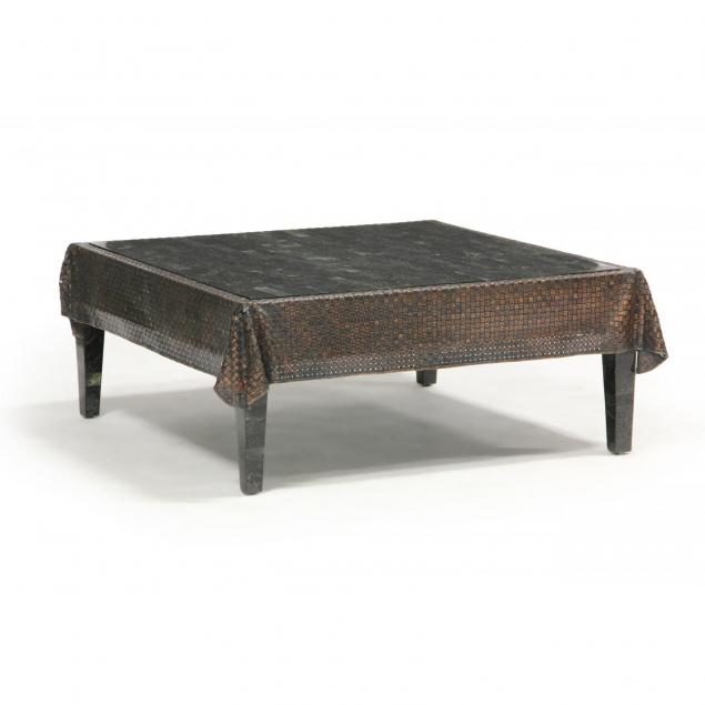 designer-stone-and-metal-coffee-table