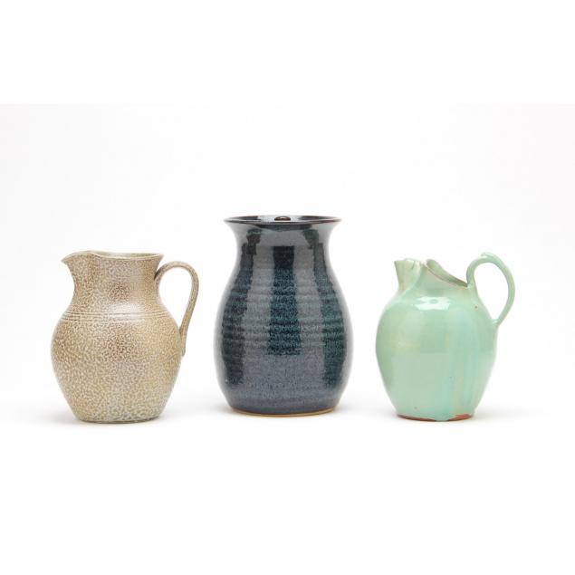 three-pieces-of-seagrove-pottery