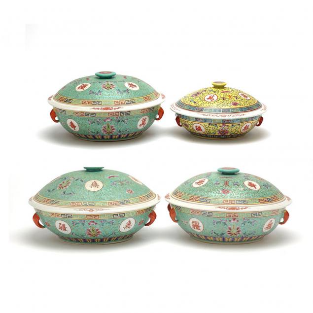 group-of-chinese-famille-jeune-and-verte-covered-bowls