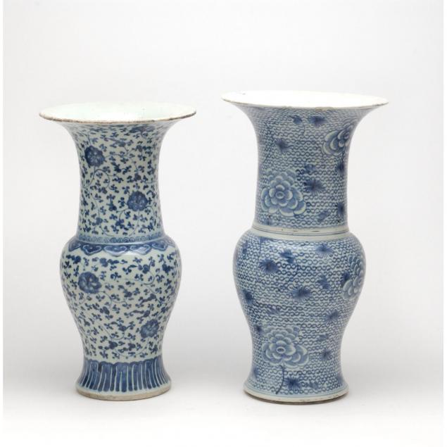 pair-of-chinese-blue-and-white-zun-vases