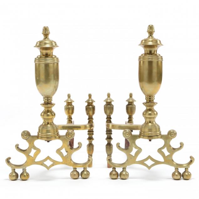 pair-of-late-federal-brass-andirons