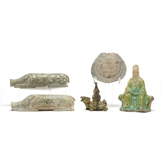 group-of-chinese-decorative-sculptures