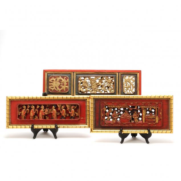 three-chinese-wooden-decorative-panels