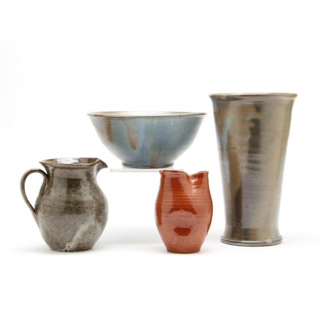 four-pieces-of-seagrove-nc-pottery