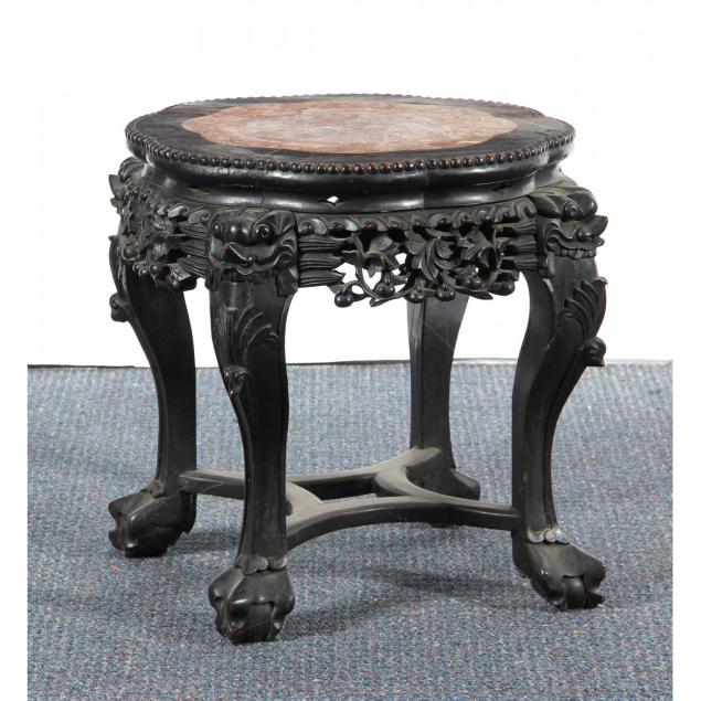 chinese-harwood-marble-top-low-table