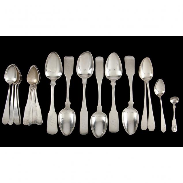 group-of-american-coin-silver-spoons