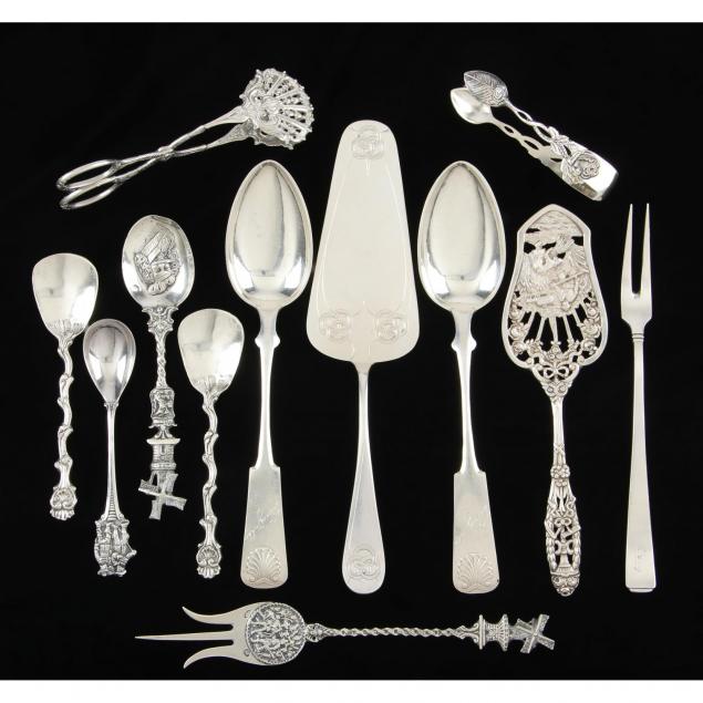 group-of-antique-vintage-continental-silver