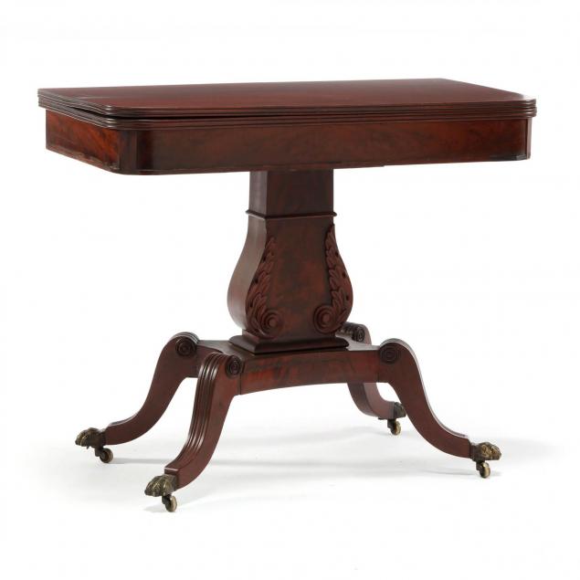 late-federal-carved-game-table