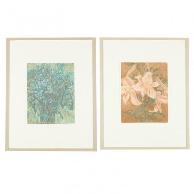 walter-kendra-am-pair-of-flower-monotypes