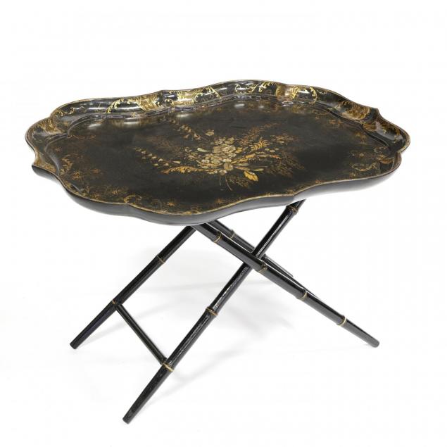 b-walton-co-victorian-lacquered-tray-on-stand