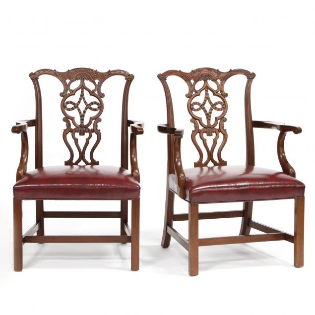 century-furniture-pair-of-chippendale-style-arm-chairs