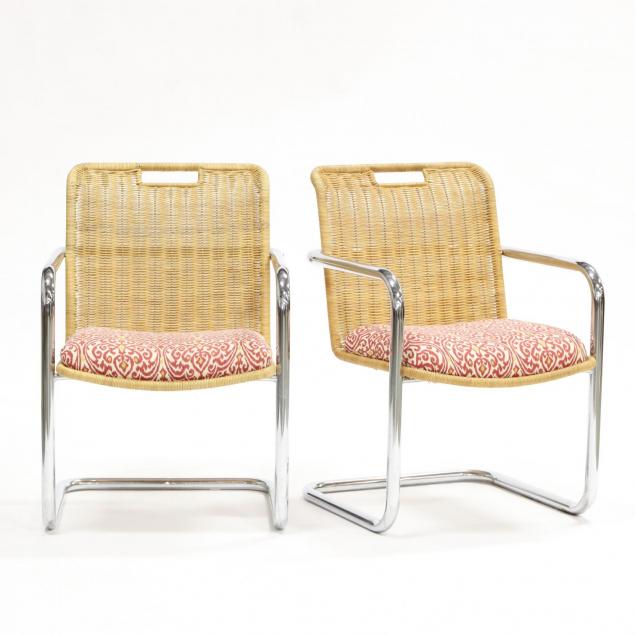 pair-of-mid-century-rattan-and-chrome-chairs