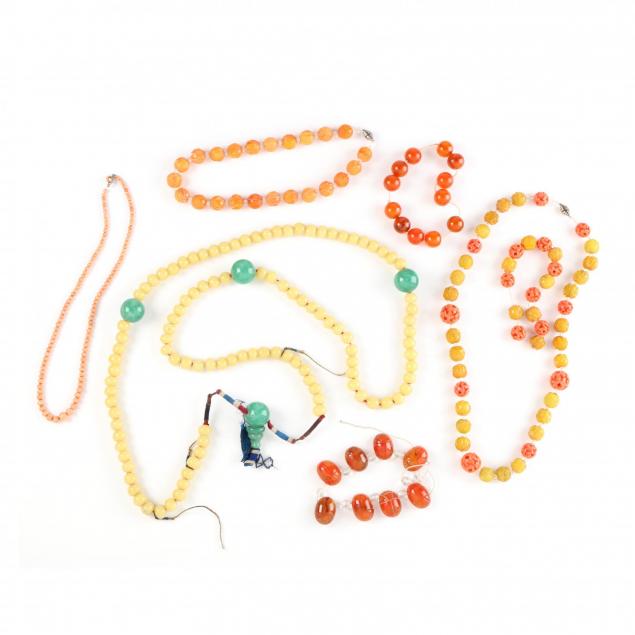 a-grouping-of-vintage-bead-jewelry