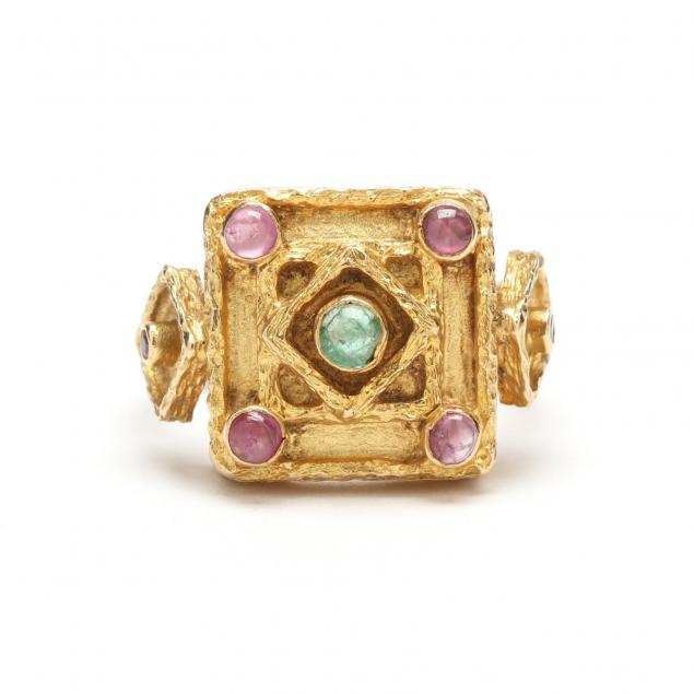 high-karat-gold-gemset-ring