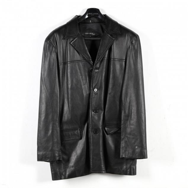 man-s-black-leather-blazer-albert-nipon