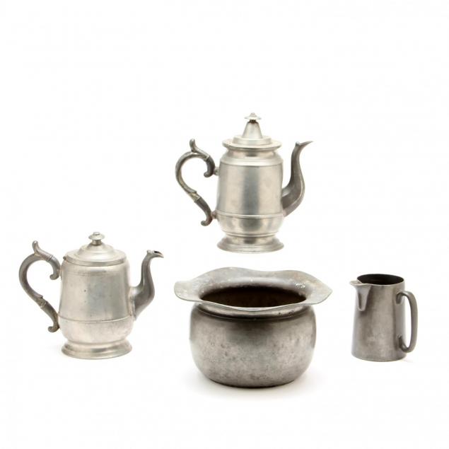 group-of-antique-pewter