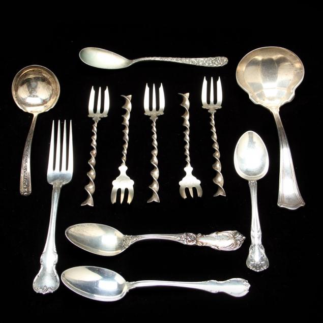 group-of-american-sterling-silver-flatware