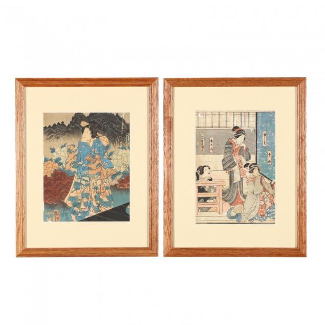 two-japanese-woodblock-prints-kuniyoshi-and-kunisada