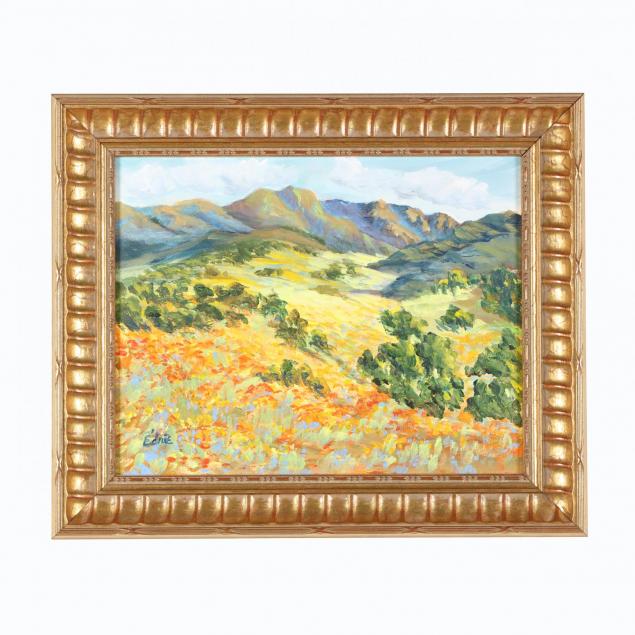 lorraine-e-drie-ca-20th-century-landscape-with-mountains-and-wildflowers