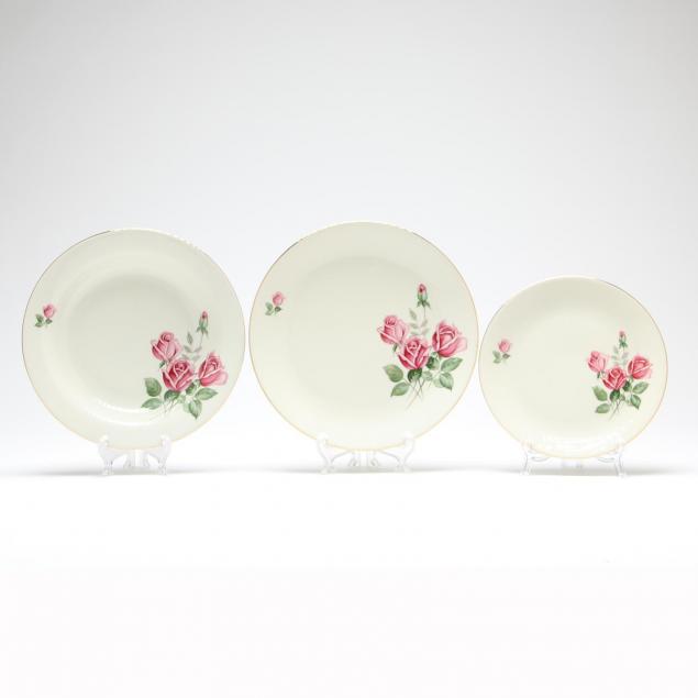 vintage-bavarian-rose-china-dinner-service