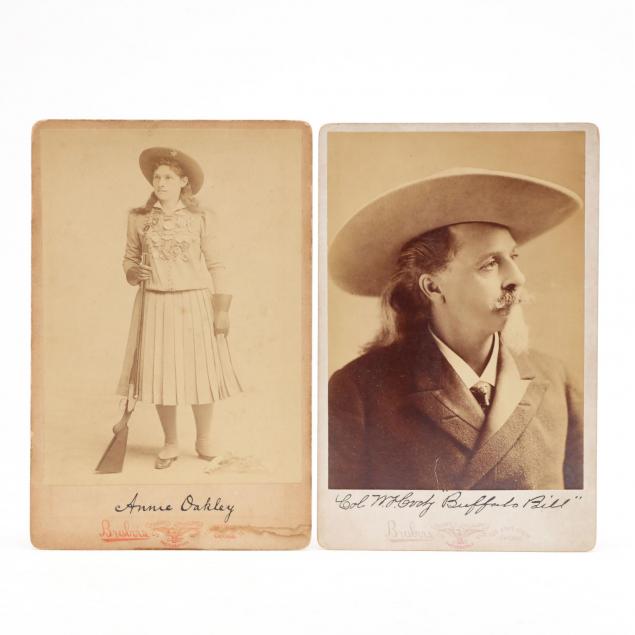 cabinet-card-portrait-photographs-of-annie-oakley-and-buffalo-bill