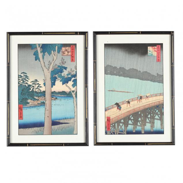 two-woodblock-prints-hiroshige
