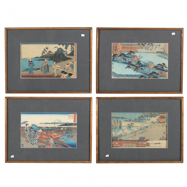 four-japanese-woodblock-prints-by-utagawa-hiroshige
