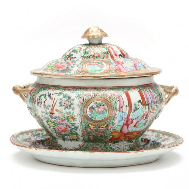 chinese-export-famille-rose-tureen-and-underplate