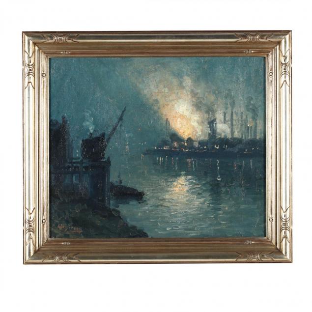 aaron-harry-gorson-pa-1872-1933-steel-mill-at-night