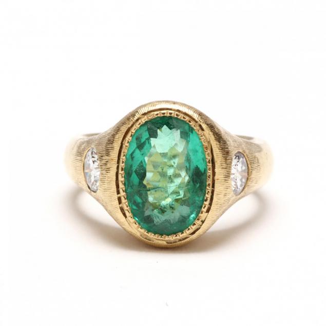 18kt-emerald-and-diamond-ring