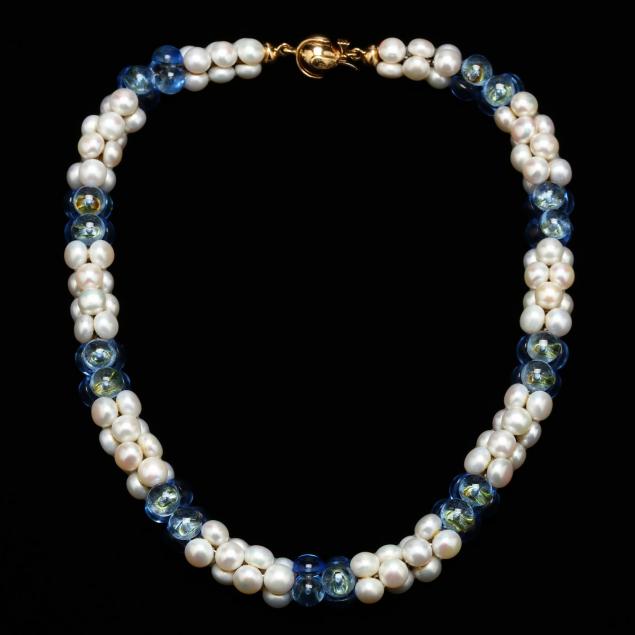 pearl-and-blue-stone-necklace-marina-b
